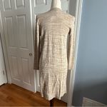 Talbots  Petite Longline Open Front Marled Knit Cardigan P/XS Neutral Photo 1