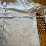 Elegant White Floral Button Down Shirt Size XXL Photo 4