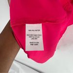 Amanda Uprichard  Saffron Dress in Begonia Pink Long Sleeve V-Neck Tiered Mini XS Photo 6