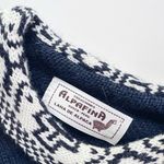 NEW Boutique Navy Blue Alpaca Wool Fringe Sweater Poncho Size undefined Photo 2