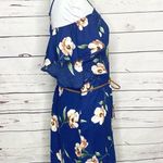 Haute Monde  Blue Floral Off Shoulder Dress Size Small Summer Casual Boho Chic Photo 6