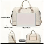 Women's Unbranded Duffle Bag Medium Green Travel Photo 3