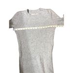 Loft gray speckled sweater dress with ribbon accents at sleeve cuffs size XS Photo 7