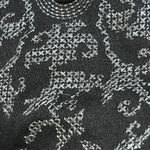 Monoreno Swim Coverup Stitched Black V-Neck Size M Medium Long Sleeve Tunic Photo 3