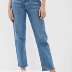 American Eagle  Stretch 90s Straight Leg Jeans in Springs Size 00 Short Photo 0