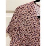 Audrey 3+1 NWT-  Blush Floral V-Neck Baby Doll Mini Dress Large Photo 1