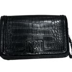 Badgley Mischka crocodile-embossed crossbody or clutch bag EUC Photo 0