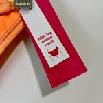 Xhilaration Women’s High Leg Scoop Waist Bikini Bottom Orange NWT Photo 2