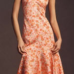 Anthropologie  BHLDN Maria Sleeveless Satin Midi Dress Sz.M Photo 0