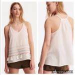 Lou & grey White Tassel Tank Top Boho S Photo 1