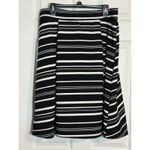 Cato Women's Skirt Stretch Waistband Black/white, A Line, XL Photo 2