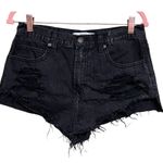 Abercrombie & Fitch Black Distressed Cut Off Jean Shorts Women’s Size 6/28 Photo 0