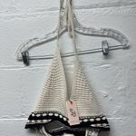 Sincerely Jules NWT  Cream and Black Knit Halter Top Photo 0