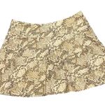 Tail gold beige snakeskin print unlined tennis skirt size medium Photo 2