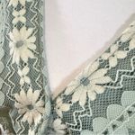 Petal Dew Boutique sage green and ivory lace over mini dress romper size small Photo 3