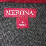 Merona  faux wrap sweater dress, L, gray Photo 10