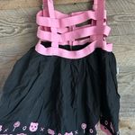 Cute black and pink Mini skirt with Straps Brand is Little for Big Size M Photo 3