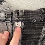 Lightweight Hoodie Popover Top Black Grey Size XL Photo 1