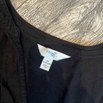 Terra & Sky  2X (20W-22W) Women's Black Drape Top Long Sleeves with Buttons Photo 3