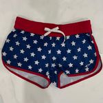 Oxide Women’s Stars Print Shorts - Red & Blue USA Pride Photo 0