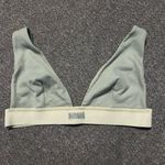 SKIMS Rib Plunge Bralette Size XL Mineral Green *SEE MEASUREMENTS* Photo 0