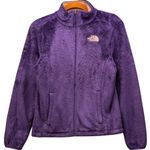 The North Face The‎  Womens Jacket Size Small Purple Faux Fur Bomber Comfy Warm Cudly Photo 0
