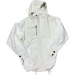 NÜ Denmark Cream Hooded Zip Front Jacket, Size Small Oversized Crochet NWT White Photo 11