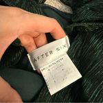 After Six  6883 Covertible Ruffle Strap Pleated Gown Metallic Evergreen S Photo 4