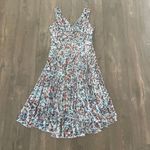 Anthropologie Plenty dresses by Tracy Reese Floral Midi Dress Size 4 Pleated Green Photo 1