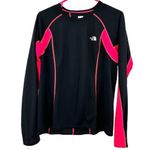 The North Face Sz Large Shirt Black Pink FlashDry Base Layer Activewear Outdoors Photo 0