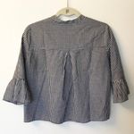 Madewell  Gingham Bell Sleeve Button Down - S Photo 3