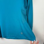 Mountain Hardwear Womens Long Sleeve Crewneck Top Sz Large Teal Blue Photo 6