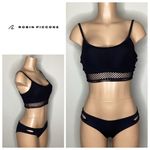 Robin Piccone New. black net bikini. Small . Retails $214 Photo 0