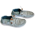 Hey Dude NEW  WENDY HEATHERED SLUB TROPICAL Women's Slip On Blue US Size 10 Photo 1