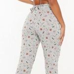 Savage X Fenty ‘Tis The Savage Holiday Print Back Tie Pants size 3X NWT Gray Photo 0