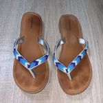 Maurice's  blue beaded flip flops Photo 1
