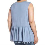 Caslon  Tassel Trim Embroidered TankTop… Photo 1