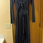 Free People  Beach Paloma black open back cut out long sleeve jumpsuit Photo 3