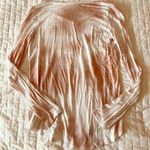 Aeropostale Seriously Soft Light Pink Tie Dye V-Neck Long Sleeve Tee Size XS Photo 1