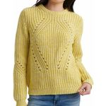 Lucky Brand 🍀🍀Yellow Chunky Crew Neck Sweater Photo 10