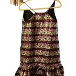 Cynthia Rowley NWT  FLORAL METALLIC RUFFLE DRESS Photo 1