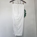 IZOD  White Cotton Cargo Capri Pants Photo 6