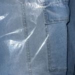 Elite Jeans 🆕 Stretch Flare Light Wash Denim Cargo Jeans Photo 4