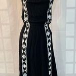 Ella Moss black embroidered halter neck sundress size small Photo 3