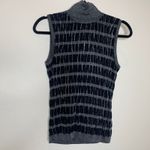 Carlisle  Turtleneck Shell Striped Black Silver Stripe Sz Small Photo 5