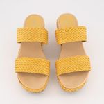 Anne Klein 🆕 Braided Goring Woven Zala Round Toe Wedge Slip On Heeled Sandal 9.5 Photo 2