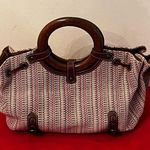 Fossil Cierra Wooden Ring Handle Multi Satchel Photo 1