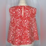 Old Navy Red and White Sleeveless Flyaway Blouse (830) Photo 2