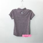 Chaser Triblend Front Neck Vent Shirttail Tee Grey Heather Choker Cut-Out Top XS Photo 1