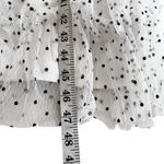 Alice McCALL Mysteria White Polka-Dot Tiered Tulle White Long Sleeve Midi Dress Photo 6